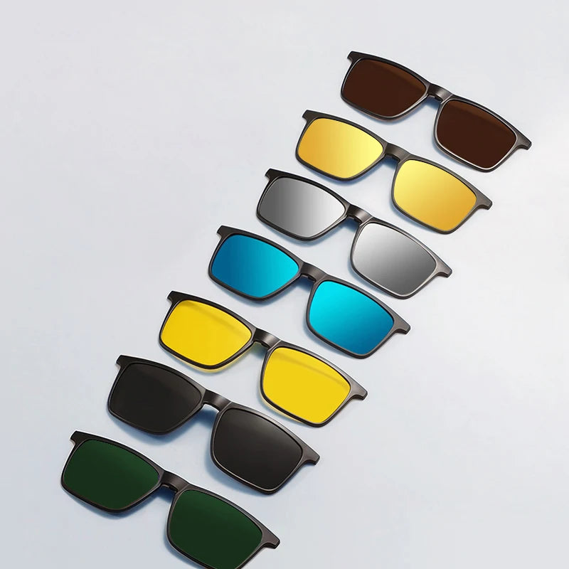 UV400 Magnetic Clip-On Tinted Glasses